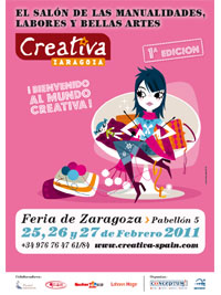 Cartel de la Feria Creativa Zaragoza