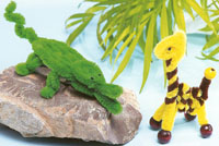 Cocodrilo y jirafa